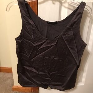 The row silk slate gray cami Sz M